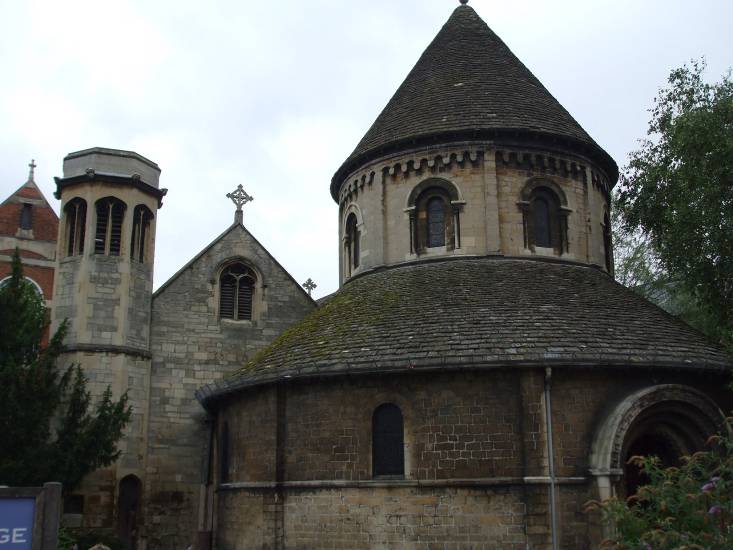Англия, Кембридж, Кръглата църква от 12-ти век
