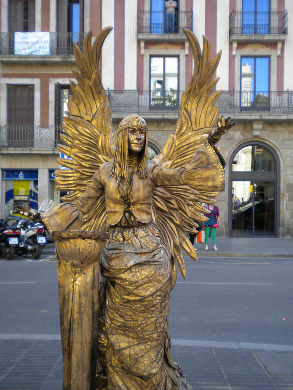 Испания, Барселона, Живите статуи
