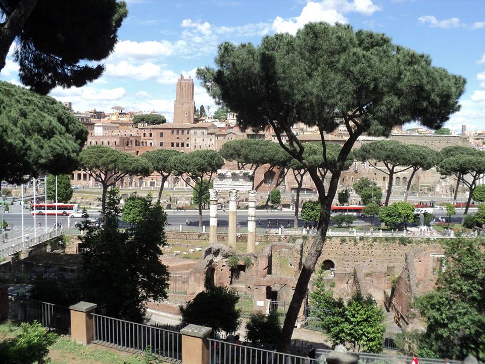 Италия, Рим, Изглед към Палатинския хълм
