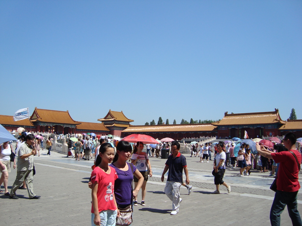 Китай, първият вътрешен двор с петте моста над Вътрешната златна река

