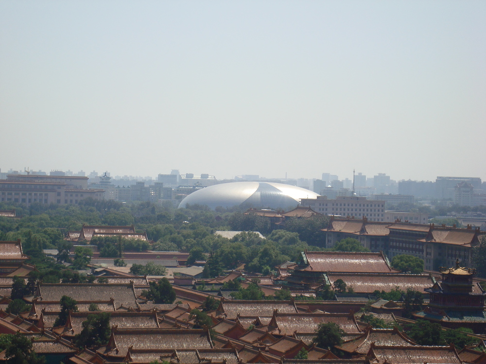 Китай, куполът на Националната опера
