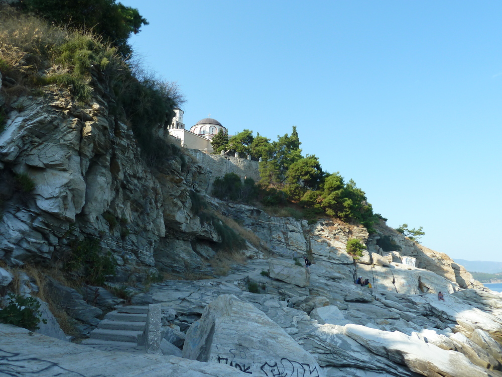 Гърция, Кавала, На плаж на скалите
