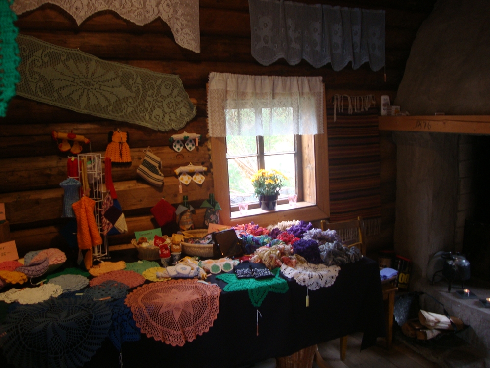 Норвегия, Традиционни норвежки плетива в старата къща
