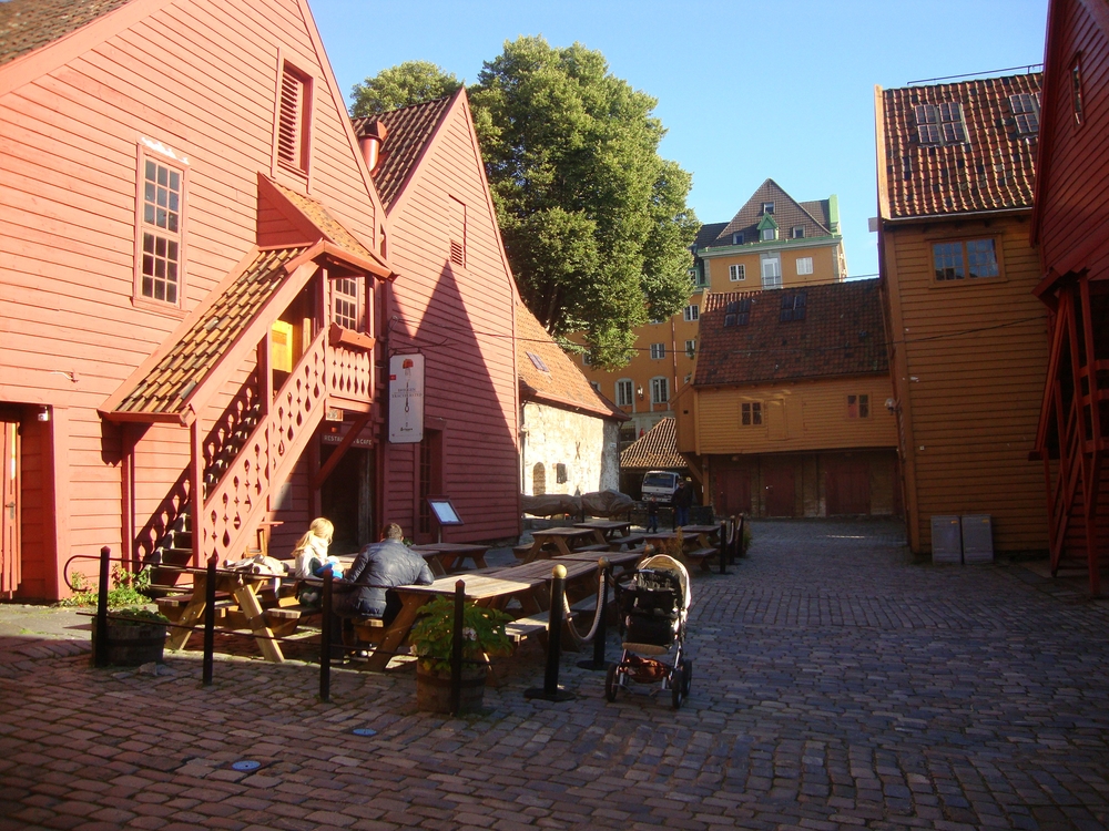 Норвегия, Една от старите улички
