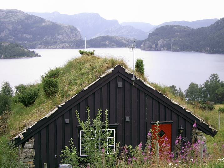 Норвегия, Къща в традиционен норвежки стил
