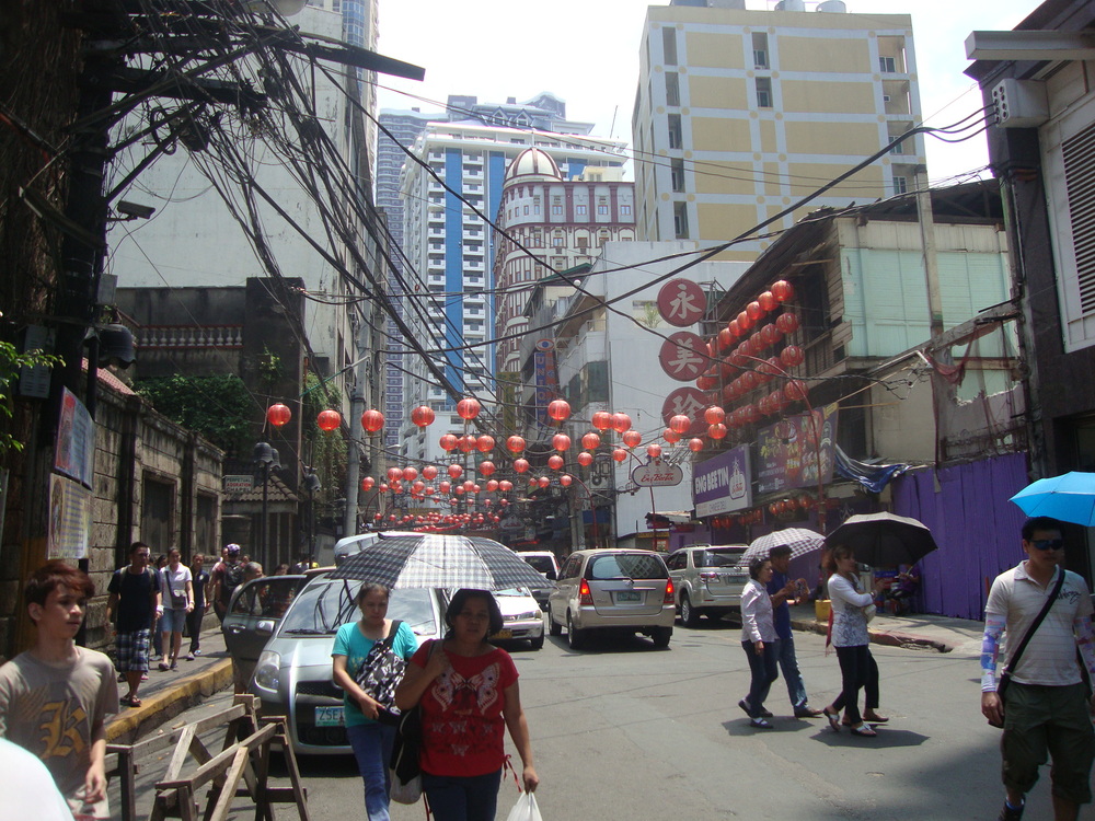 Филипините, Манила, улица "Онгпин" в китайския квартал

