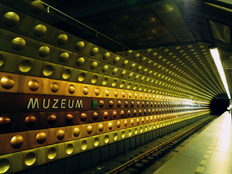 Чехия, Прага, метростанция Muzeum
