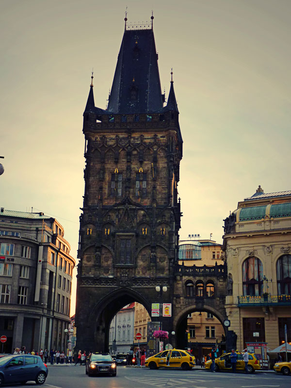 Чехия, Прага, Барутната кула
