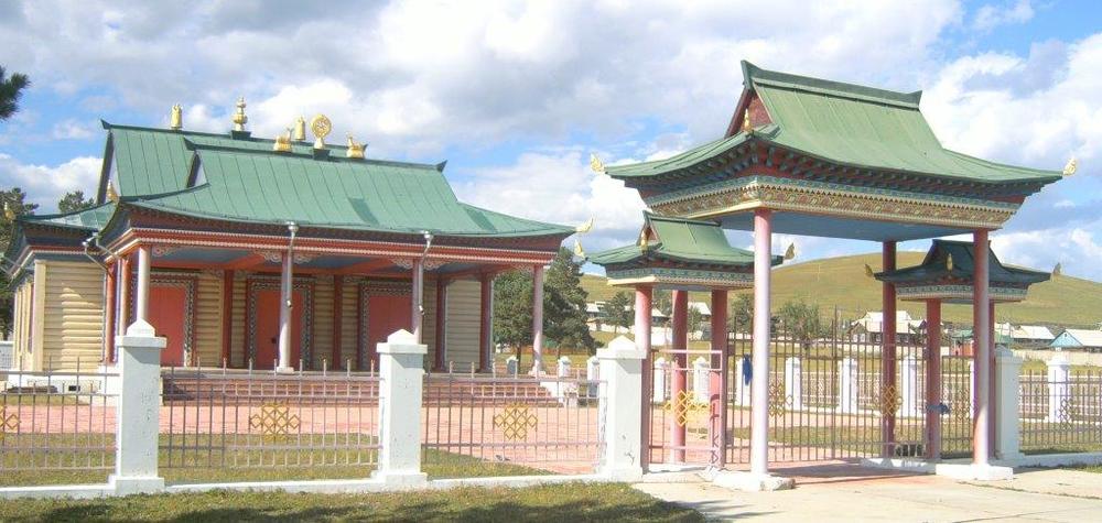 Будисткия манастир (дацан) край Агинское
