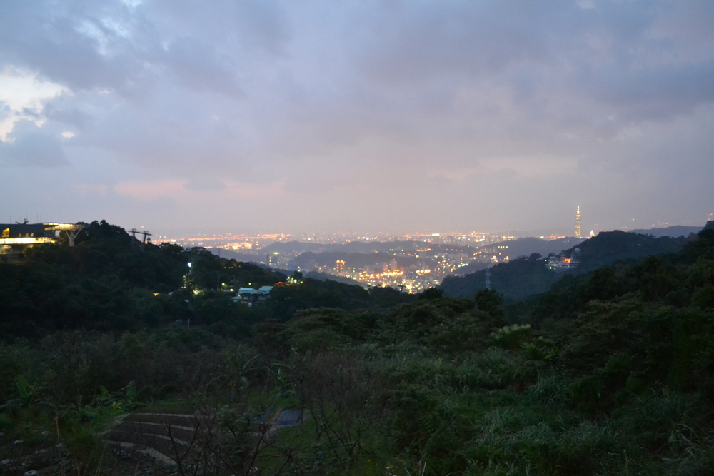 Тайван, Тайпе, Маоконг, гледката към града.
