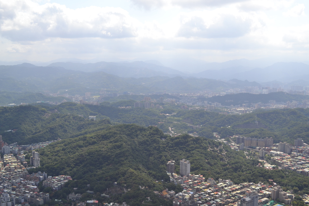 Тайван, Тайпе 101, панорама към Тайпе
