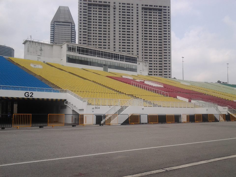 Сингапур, Част от трибуните на плаващия стадион
