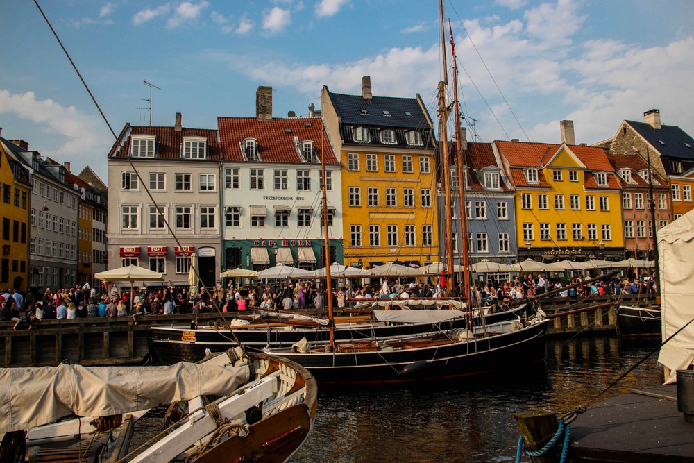 Дания, Копенхаген, пристанището Nyhavn

