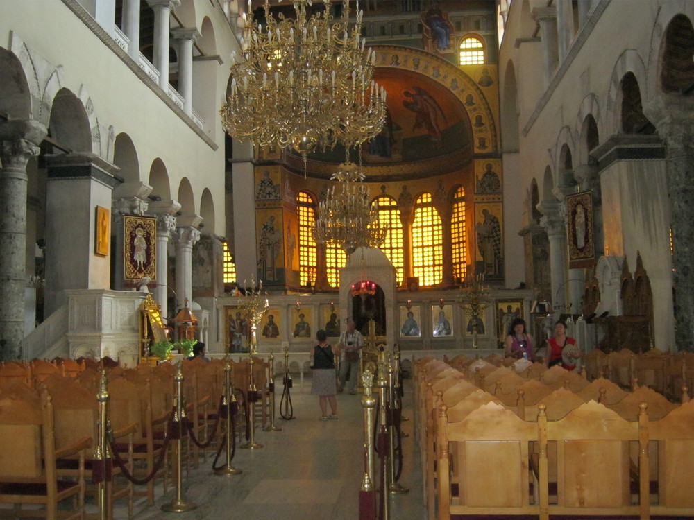 Гърция, Църквата „Свети Димитър” – изглед отвътре
