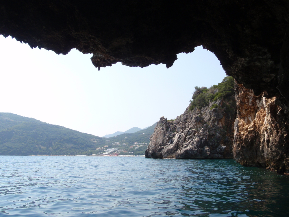 Гърция, Къмпинг Лихнос, пещера
