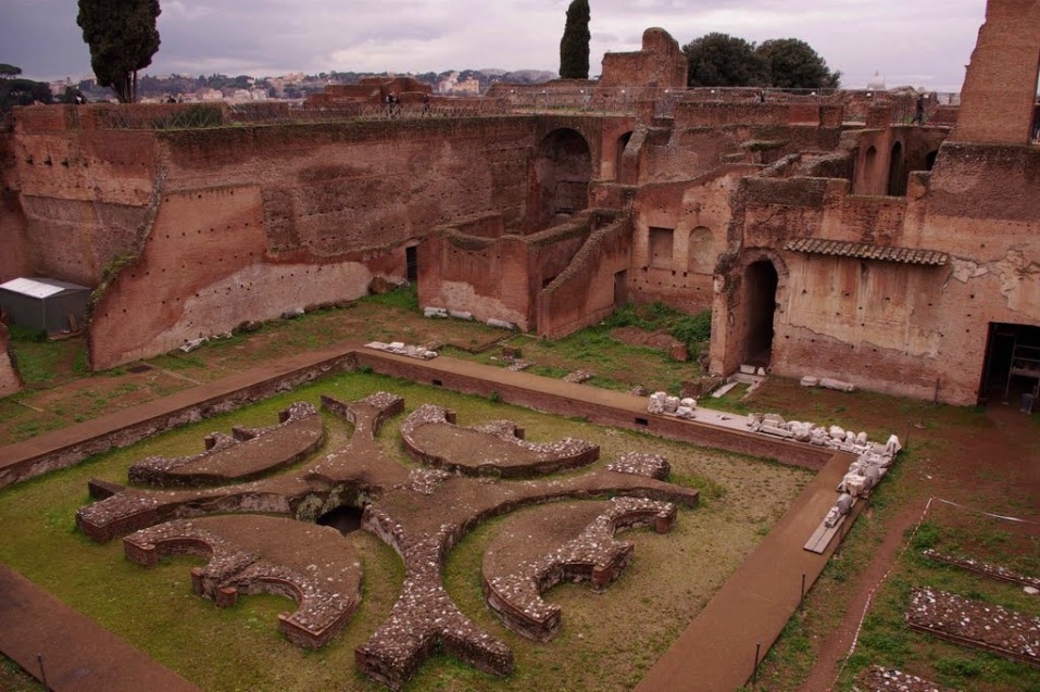 Италия, Рим, Запазени части от градините на Палатино
