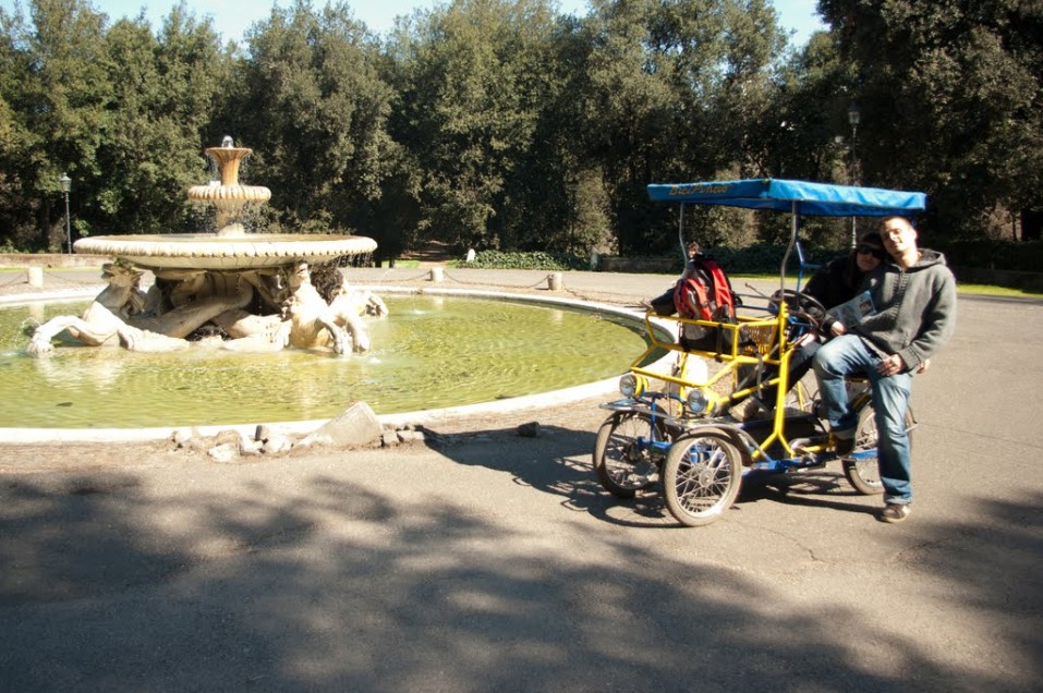 Италия, Рим, Направо бях като Фитипалди с тази рикша!
