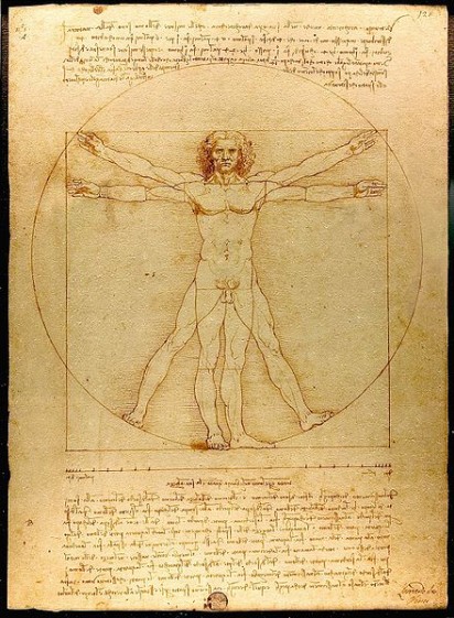 Венеция, Леонардо - Витрувианският човек ( галерия Академия )
