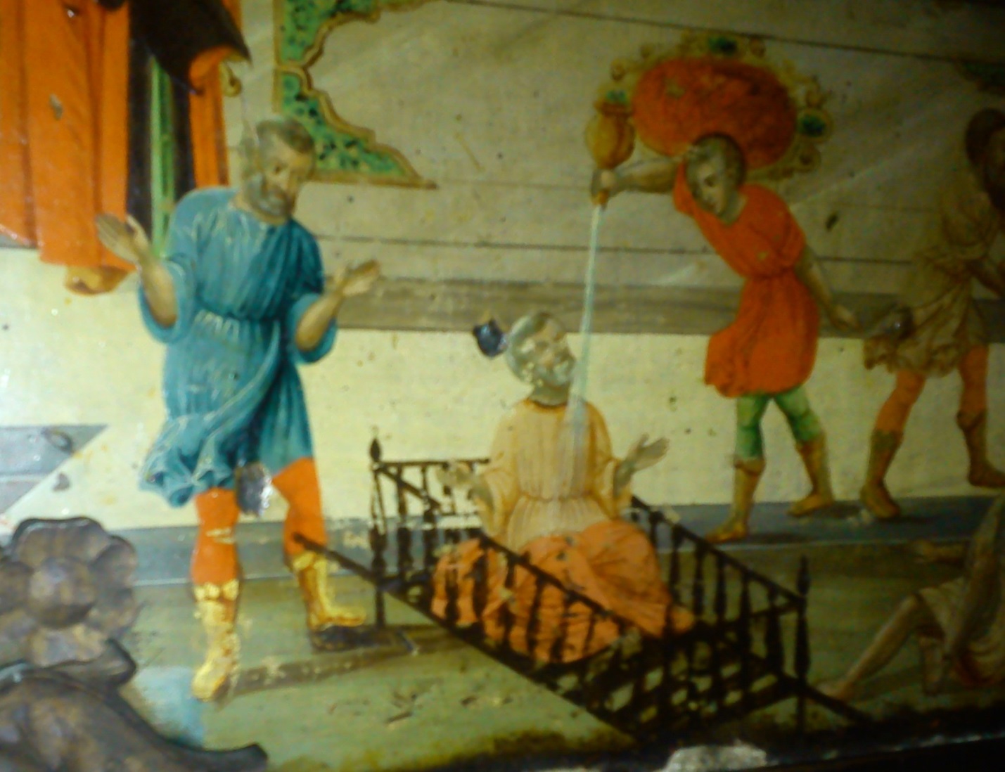 Чудото с Андроник III Палеолог, според от иконата от малката църква ,,Успение Богородично“, Варна.

