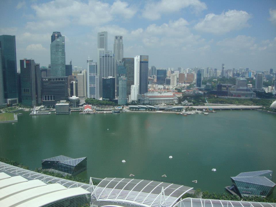 Сингапур, Поглед от 41 етаж на Марина Бей Сандс
