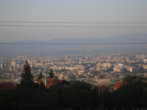 Изглед от планината към столицата