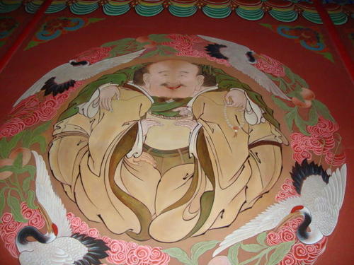 Стенопис - символично изображение на трите религии в Китай