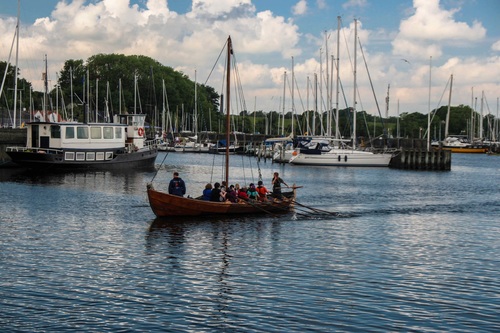Дания, Роскилде, пристанището с викингските кораби